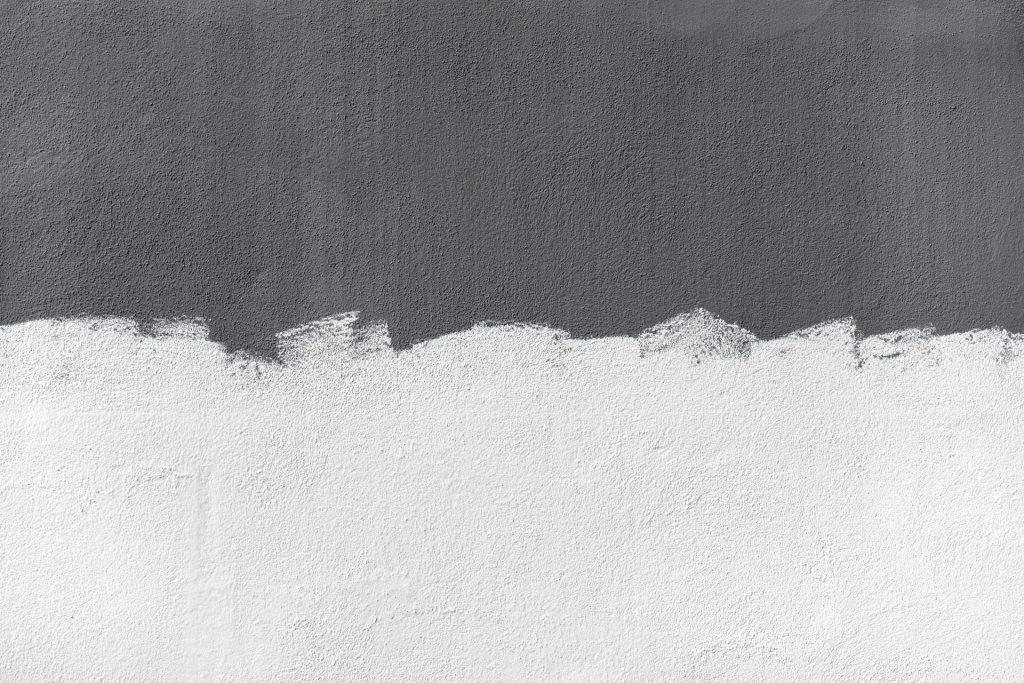 Painted white
